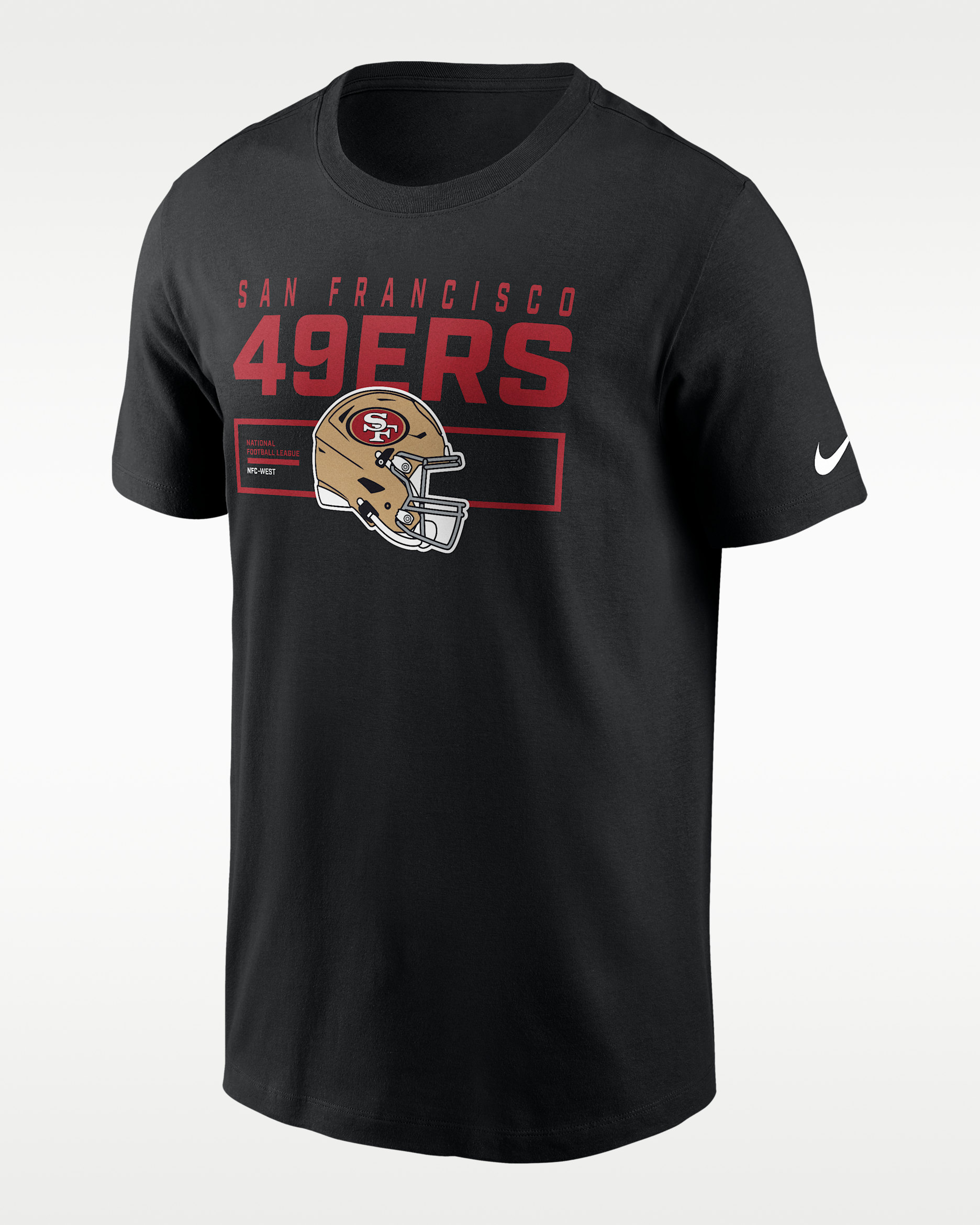 San Francisco 49ers Helmet Essential Men's Nike NFL T-Shirt. Nike.com
